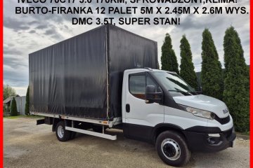 Burto-Firanka, Dmc 3.5t, Skrzynia 12 palet ,5m, Klima, Sprowadzony,TOP