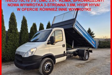 Wywrotka 3-stronna/ Kiper 3.8m/ Dmc 3.5t/ Klima/Bez korozji/Import!
