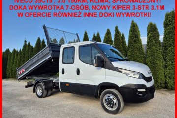 Doka Wywrotka 7-os/Kiper 3-str 3.1m/ Klima/ 179tys/ Sprowadzony!