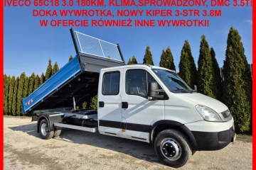 Doka Wywrotka, Kiper 3-str 3.8m, Klima, Dmc 3.5t, Sprowadzony!