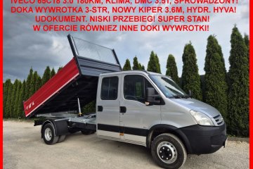 Doka Wywrotka 3-str/ Kiper 3.6m/ Klima/ Sprowadzony!