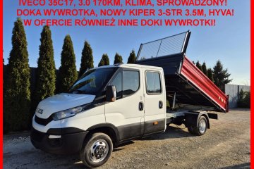 Brygadówka Doka Wywrotka 3-str, Kiper 3.5m, 154tys ,klima, Sprowadzony
