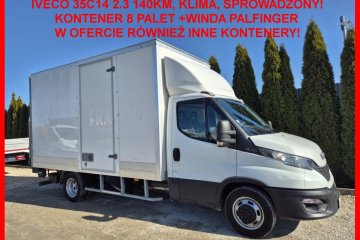 Kontener 8 palet +winda Palfinger, klima, Sprowadzony!