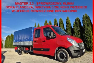 Brygadówka Doka Plandeka Skrzynia 7-osób, Klima, Sprowadzony!