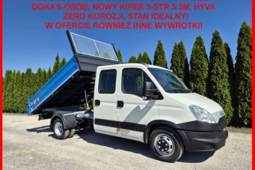 Doka/Nowy kiper 3.3m/ Klima/ Bez korozji/ Sprowadzony/ Idealny!